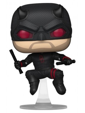 Figurine POP de Daredevil en costume noir 9 cm