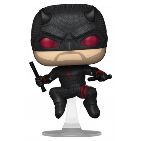 Figurine POP de Daredevil en costume noir 9 cm