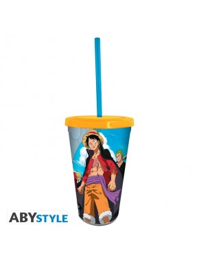 Tumbler One Piece avec paille, design Wano