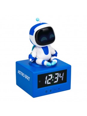 Réveil Astro Bot avec lumière et affichage numérique bleu