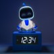 Réveil Astro Bot avec lumière et affichage numérique bleu