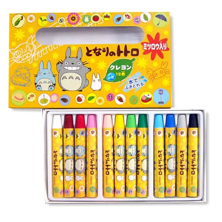 Set 12 Ceras de Colores Totoro Ghibli