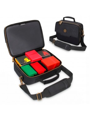 Estuche negro para cartas Magic y Pokémon con divisores