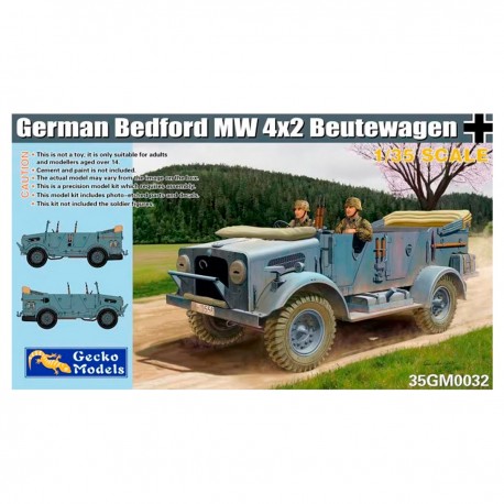Caixa modelo Bedford MW 4x2 Beutewagen alemão 1/35