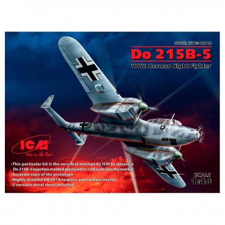 Modelo Caça Noturno Alemão WWII Do 215 B-5 escala 1:48