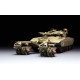 Modelo de tanque Merkava Mk.3 BAZ a escala con rodillo de minas