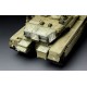Modelo de tanque Merkava Mk.3 BAZ a escala con rodillo de minas