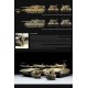 Modelo de tanque Merkava Mk.3 BAZ a escala con rodillo de minas