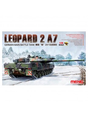 Tanque Leopard 2 A7 modelo em escala 1/35 da Meng