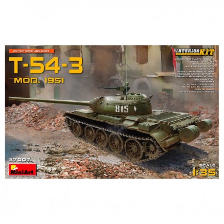 Modèle T-54-3 Mod. 1951 échelle 1/35 par MiniArt