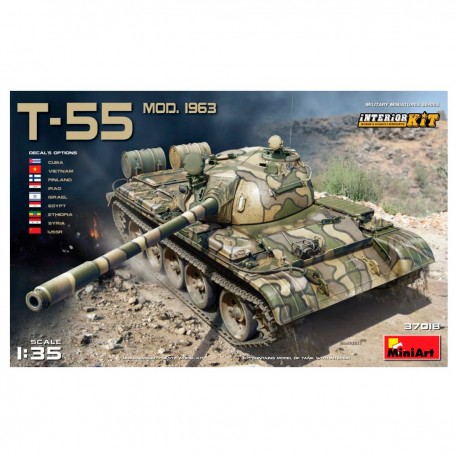 Modèle de char T-55 Mod. 1963 à l'échelle 1/35
