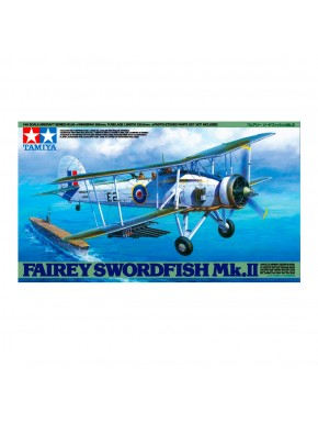 Kit de montagem Fairey Swordfish Mk.II escala 1/48 da Tamiya