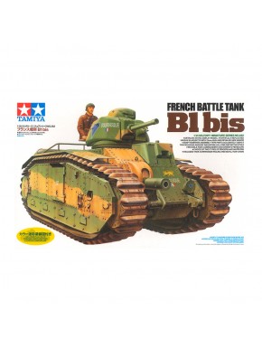 Modelo de tanque francês B1 bis da Tamiya em escala 1/35