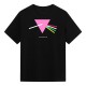 T-shirt noir Morrete Fest avec design prisme queer