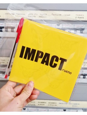 Fanzine Impactrueno jaune avec stylo rouge
