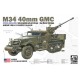 Modelo M34 40 mm GMC em escala 1/35 da AFV Club