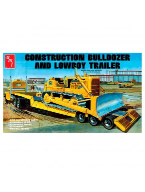 Maquette Bulldozer et Remorque AMT 1/25