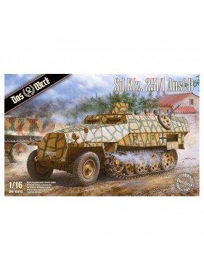 Modelo estático Sd.Kfz. 251/1 Ausf.D 1/16 da Das Werk