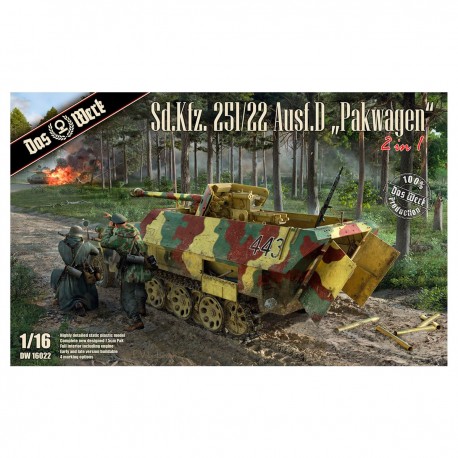 Modelo Sd.Kfz.251/22 Ausf.D "Pakwagen" 1/16 de Das Werk