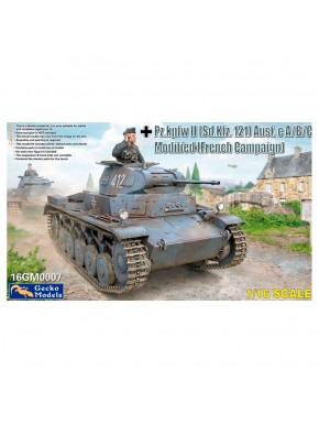 Modelo em escala 1/16 do tanque Pz.Kpfw. II pela Gecko Models