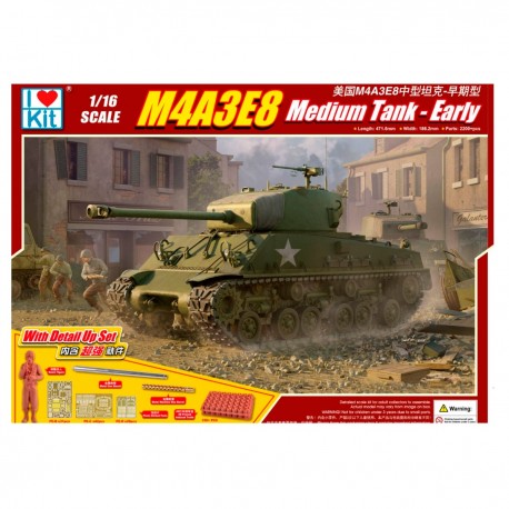 Tank M4A3E8 1/16 échelle I Love Kit