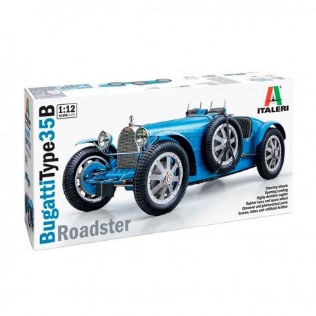 Maqueta Bugatti Type35B Roadster 1/12 Italeri