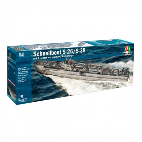 Boîte de la maquette Schnellboot S-26/S-38 1/35 ITALERI