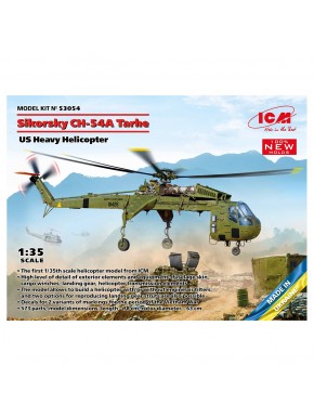 Maquette hélicoptère Sikorsky CH-54A Tarhe par ICM à l'échelle 1:35