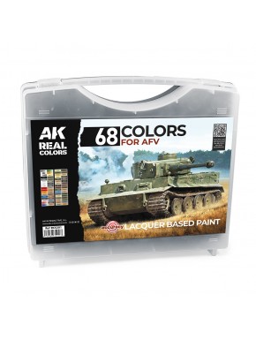 Valise de 68 couleurs pour véhicules AFV