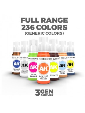 Ensemble complet de couleurs acryliques 3GEN