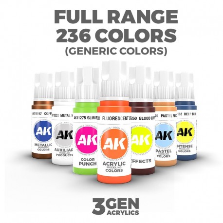 Ensemble complet de couleurs acryliques 3GEN