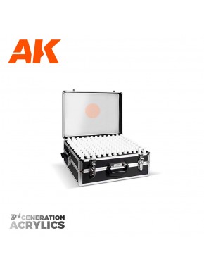 Mallette AK-Interactive avec 233 couleurs acryliques 3GEN