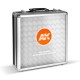 Mallette de peinture AK-Interactive avec 100 couleurs acryliques