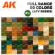 Mallette métallique AK avec 80 acryliques 3Gen, série AFV