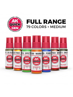 Set de peintures AK-Interactive QUICK GEN 79 couleurs