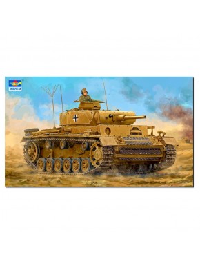 Modelo de tanque Pz.Kpfw.III Ausf.J 1/16 da Trumpeter