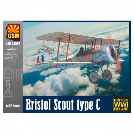 Maquette biplan Bristol Scout C 1/32 WWI