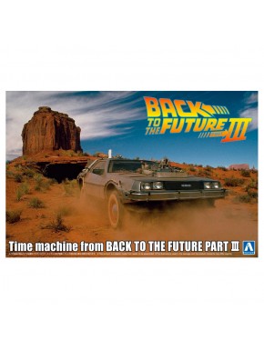 Machine à voyager dans le temps DeLorean Retour vers le Futur III à l'échelle 1/24