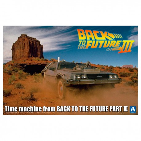 Machine à voyager dans le temps DeLorean Retour vers le Futur III à l'échelle 1/24