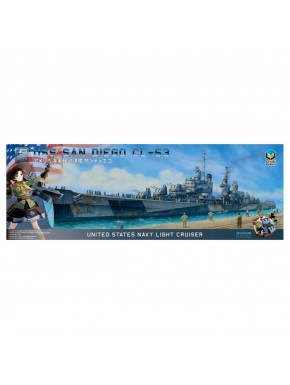 Maquete USS San Diego CL-53 1/350 por Aotori Bunka