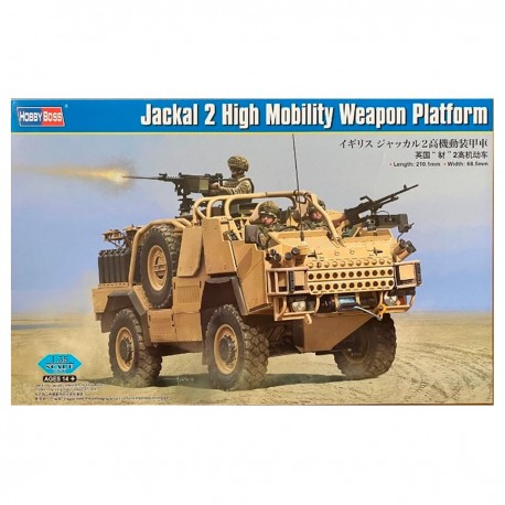 Modelo a escala del vehículo Jackal 2 de HobbyBoss