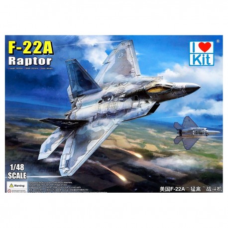 Maquete do F-22A Raptor da I Love Kit escala 1/48