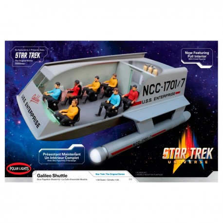 Maqueta Galileo Shuttle 1/32 de Star Trek con interior