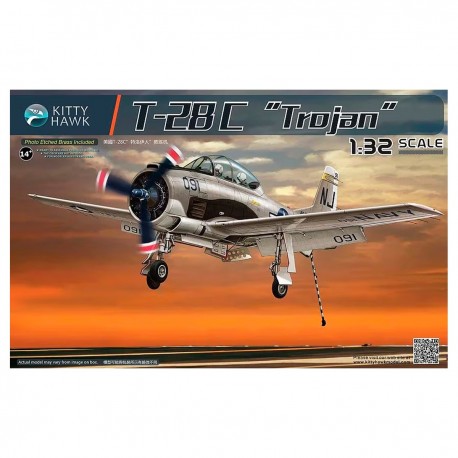 Modèle d'avion T-28C Trojan à l'échelle 1/32 de Kitty Hawk
