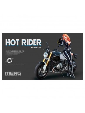 Figura de motociclista Hot Rider 1/9 da Meng Models
