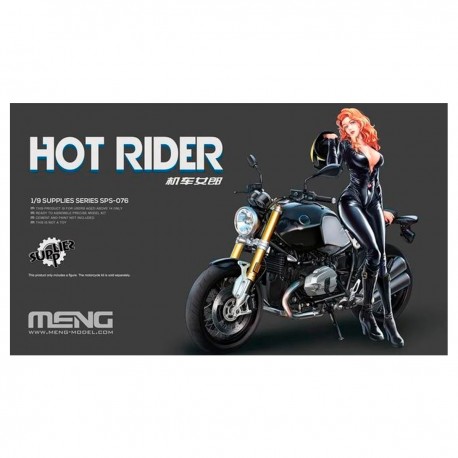 Figurine de motocycliste Hot Rider 1/9 par Meng Models