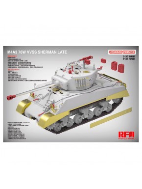 Modèle à l'échelle 1/35 M4A3 76W VVSS Sherman Tardif