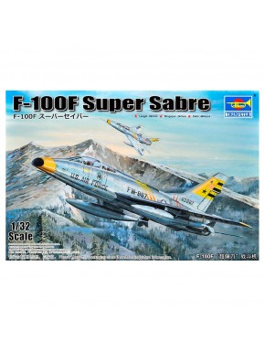 Maquete F-100F Super Sabre 1/32 da Trumpeter