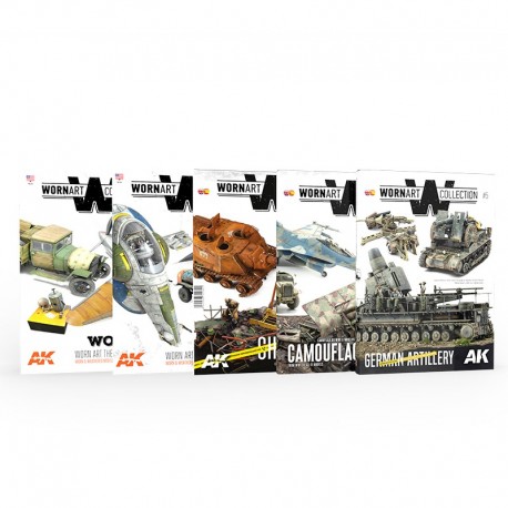 Pack de 5 numéros de la collection Worn Art d'AK-Interactive