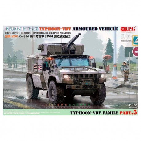 Modèle échelle 1/35 Typhoon-VDV K-4386 avec RCWS